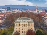 Palača HAZU, sjeverna panorama grada Zagreba
